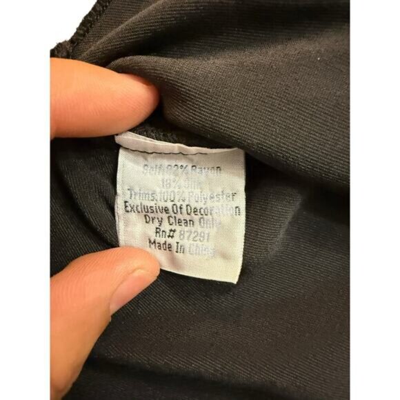 Johnny Was Women's Black Gold Velvet Embroidered Kimono Tunic Top Size large - Picture 7 of 7